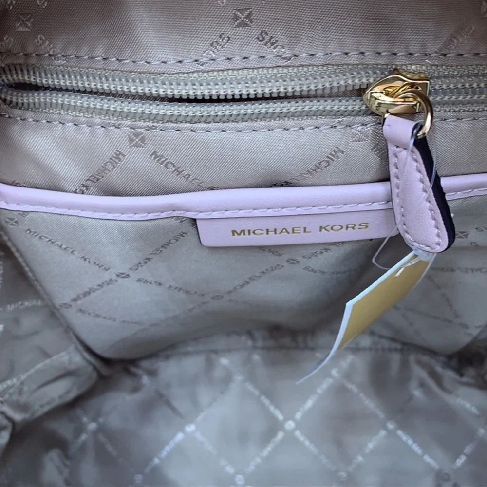 Michael Kors Adina Medium Backpack Leather Powder Blush